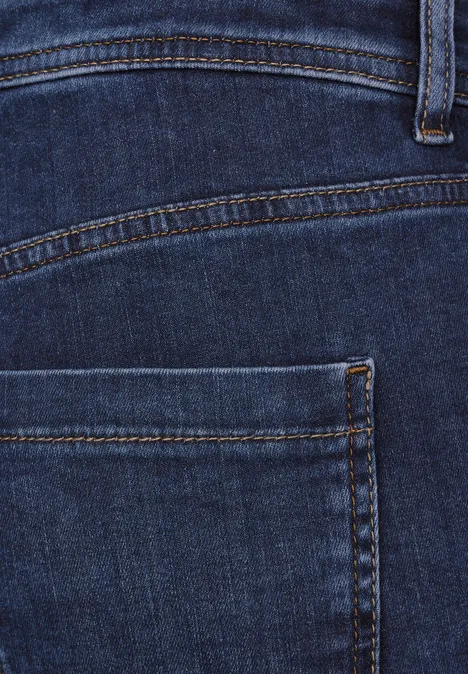 Casual Fit indigo Jeans mid indigo random wash