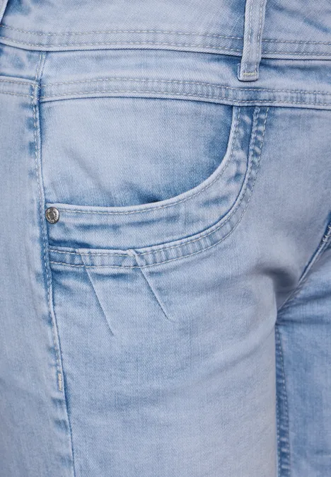 Denim bermudashort super light blue washed