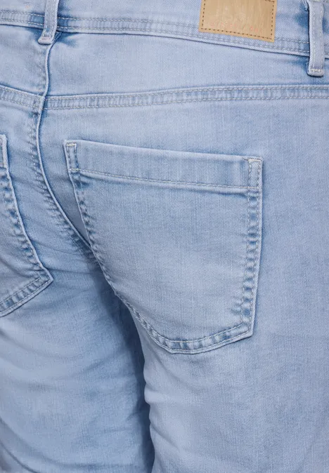 Denim bermudashort super light blue washed