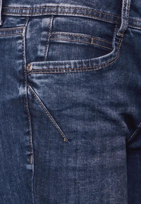 Jean 7/8 coupe classique blue washed soft