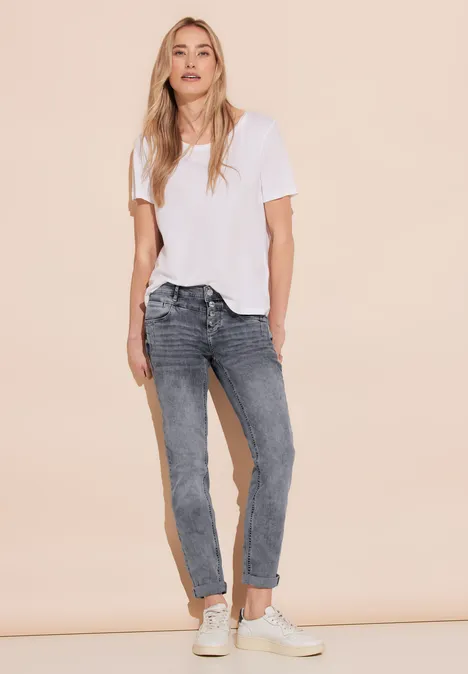 Jeans Low Waist heavy grey washed