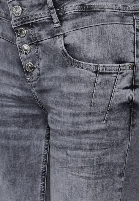 Jeans Low Waist heavy grey washed
