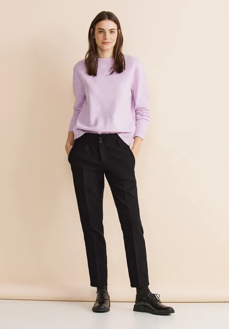 Loose fit broek Black