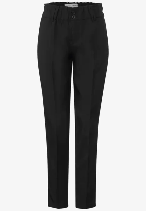 Loose fit broek Black