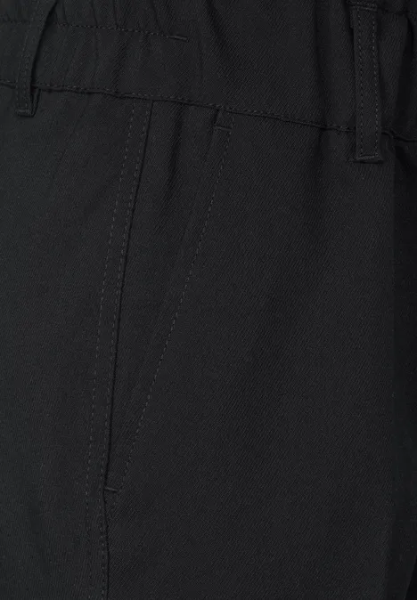 Loose fit broek Black