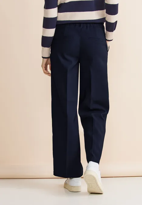 Loose Fit Twill Hose deep blue