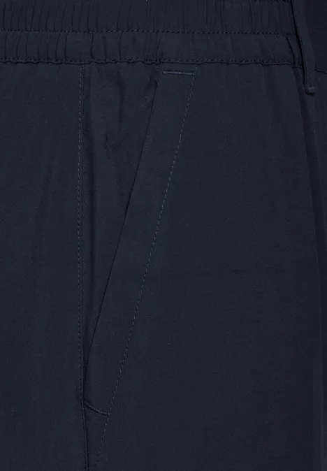 Leichte Viskosehose deep blue