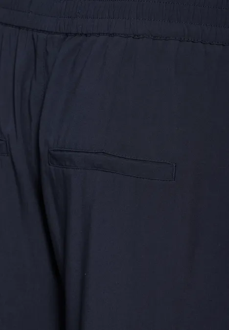 Leichte Viskosehose deep blue