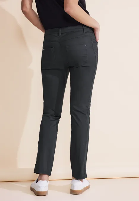 Casual Fit Twill Hose dark stone grey