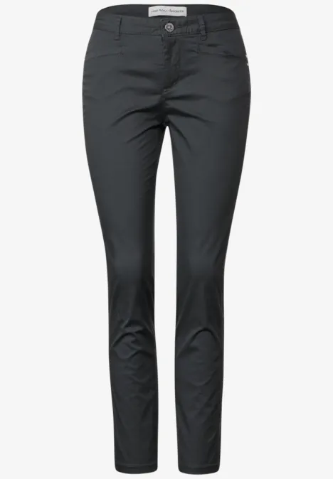 Casual Fit Twill Hose dark stone grey