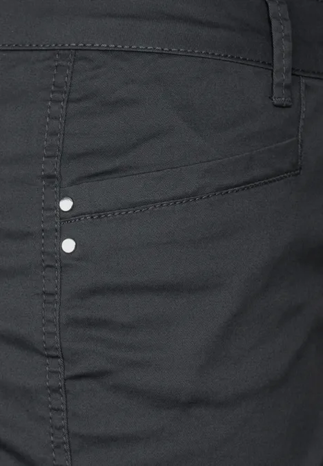 Casual Fit Twill Hose dark stone grey