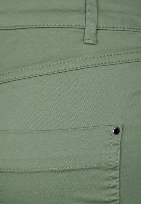 Casual Fit Twill Hose dry salvia green