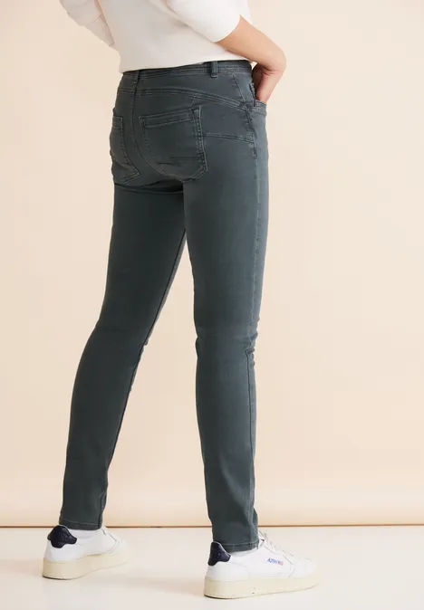 Free-to-move jeans dull green washed