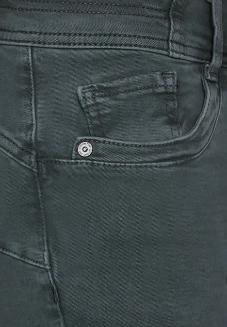 Free-to-move jeans dull green washed