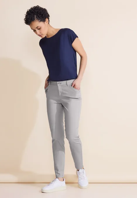 Casual Fit Hose chalk grey