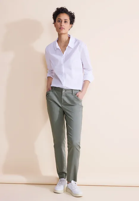Casual Fit Hose light mud green