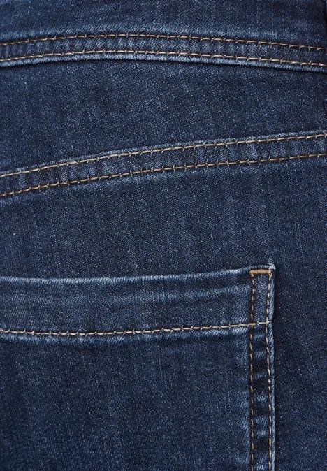 Slim fit jeans mid indigo random wash