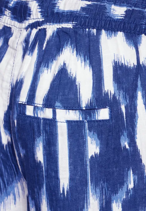High Waist Hose deep water blue