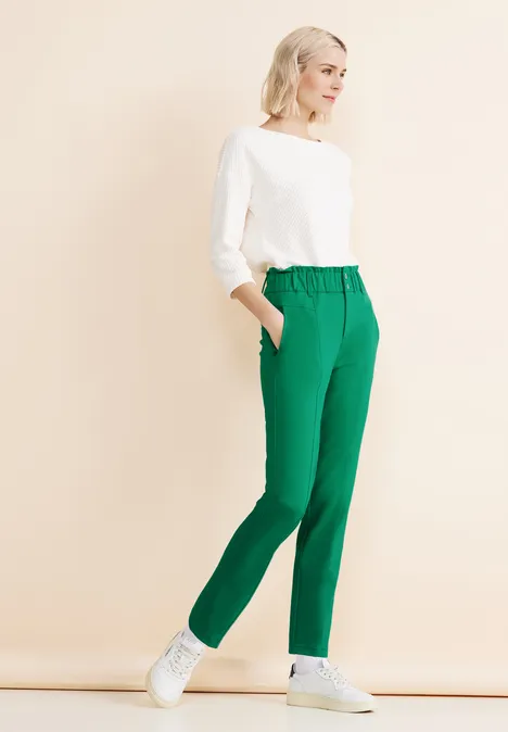 Loose Fit Paperbag Hose fresh spring green