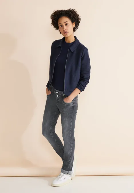 Graue Casual Fit Jeans authentic grey wash