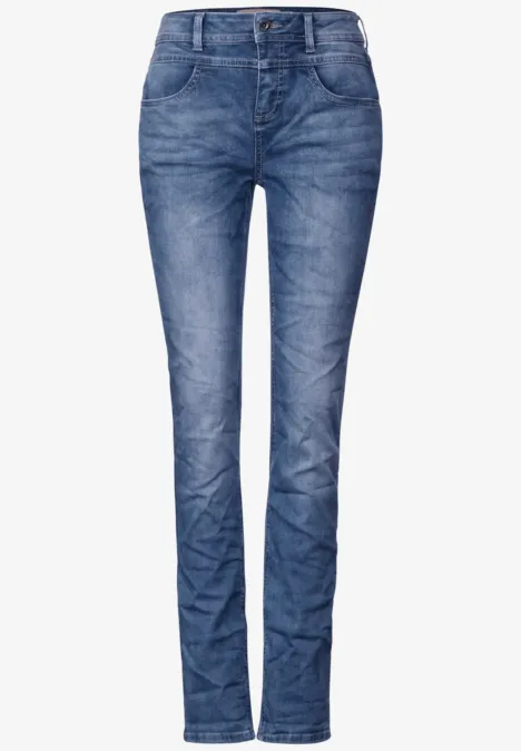 Jean coupe classique light blue random wash