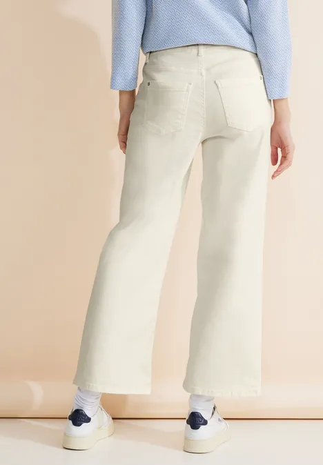 Casual Fit Culotte Jeans soft ecru washed