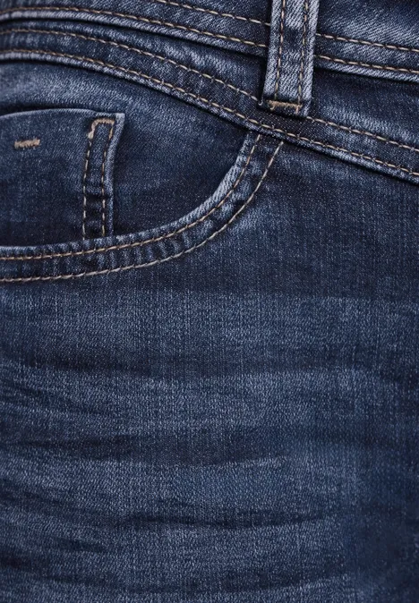 Jean 7/8 blue washed soft