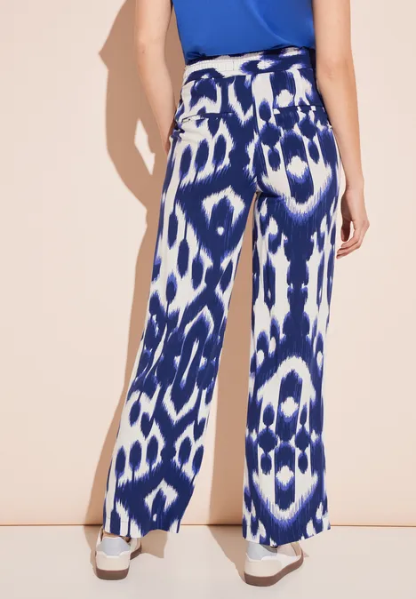 Wide Leg Hose deep water blue