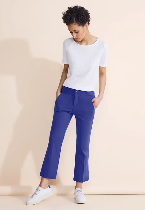 Slim Fit Twill Hose intense royal blue