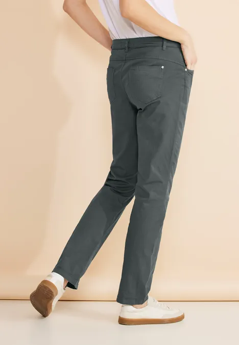 Casual Fit Twill Hose marshy green
