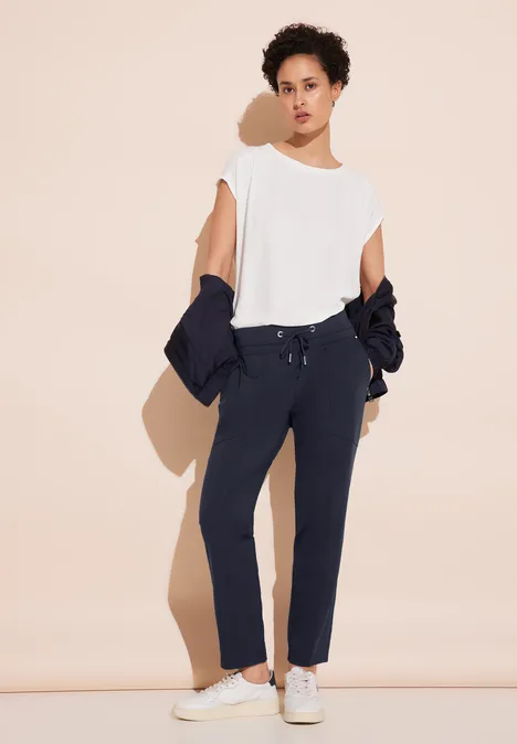 Comfortabele broek deep blue