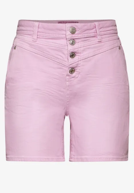 Jeans Bermuda soft rose washed