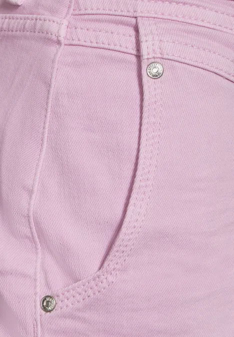 Jeans Bermuda soft rose washed