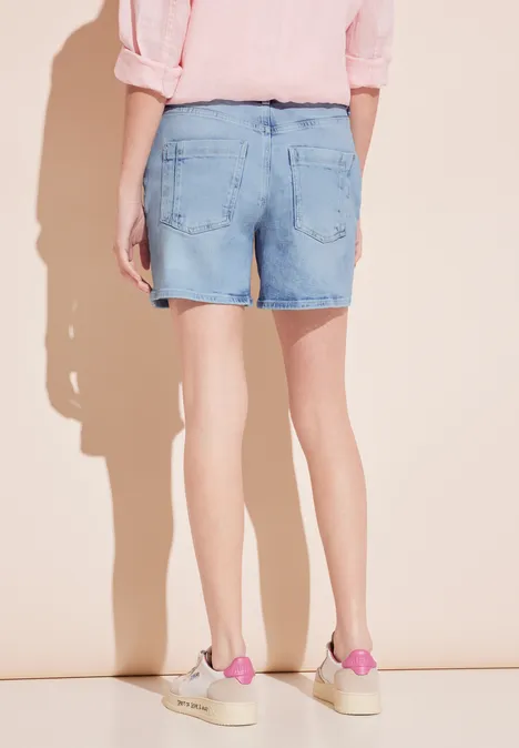Bermuda en jean bleached blue