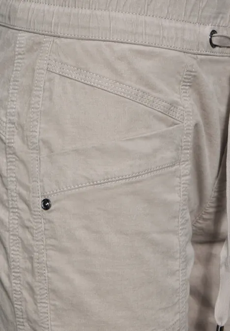 Hose im Casual Fit stone beige