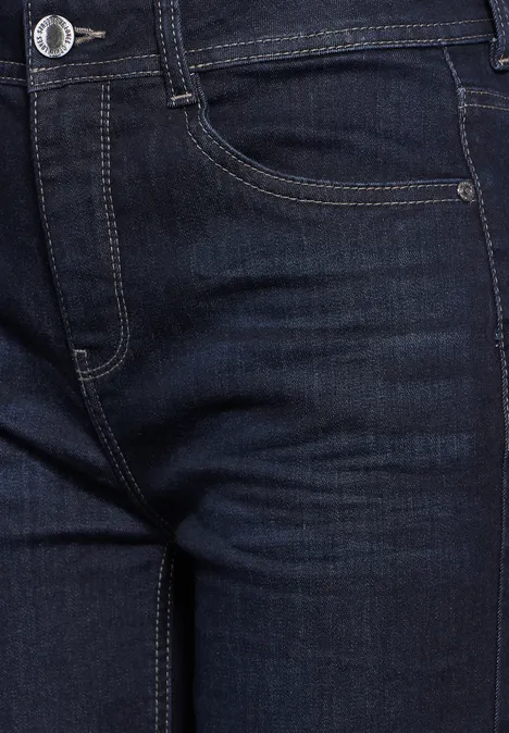Jeans mit Straight Legs dark blue soft wash
