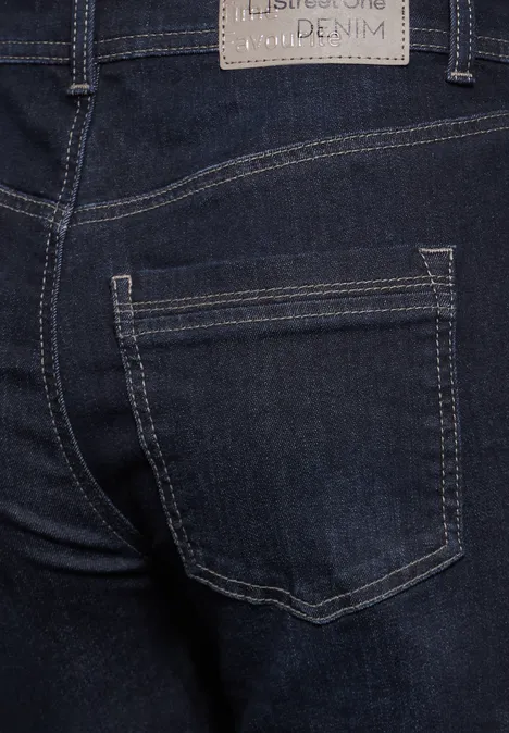 Jeans mit Straight Legs dark blue soft wash