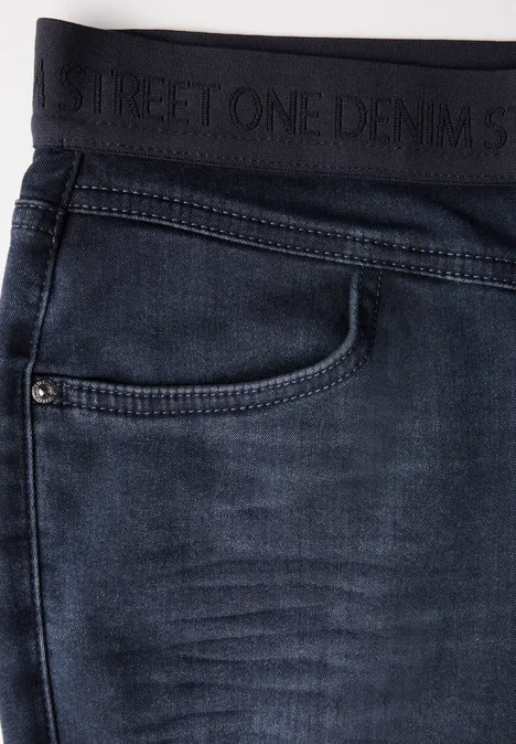 Denim Thermo-Jeggings slightly washed indigo