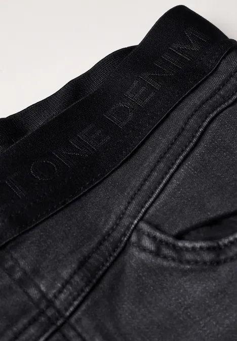 Denim Thermo Jeggings dark grey slightly washed