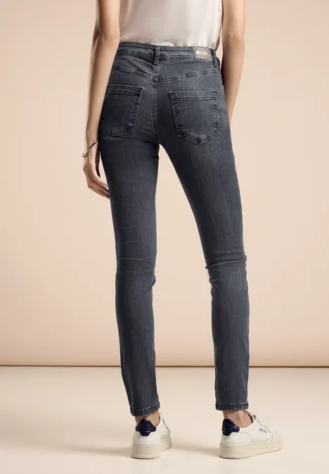 Jeans im Slim Fit steel grey net wash