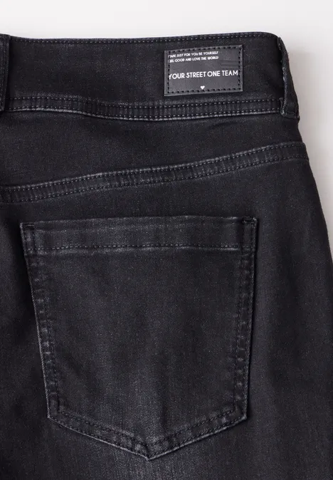 Jeans im Casual Fit black slightly washed