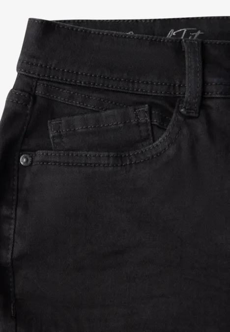 Straight Leg Jeans black washed