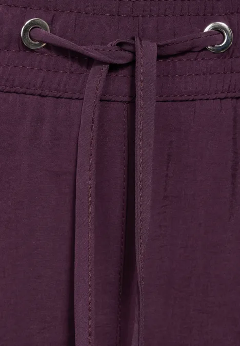 Wide Leg Hose dark berry purple
