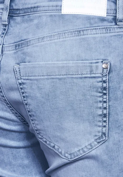 3/4 Jeans im Casual Fit Light Blue Random Wash