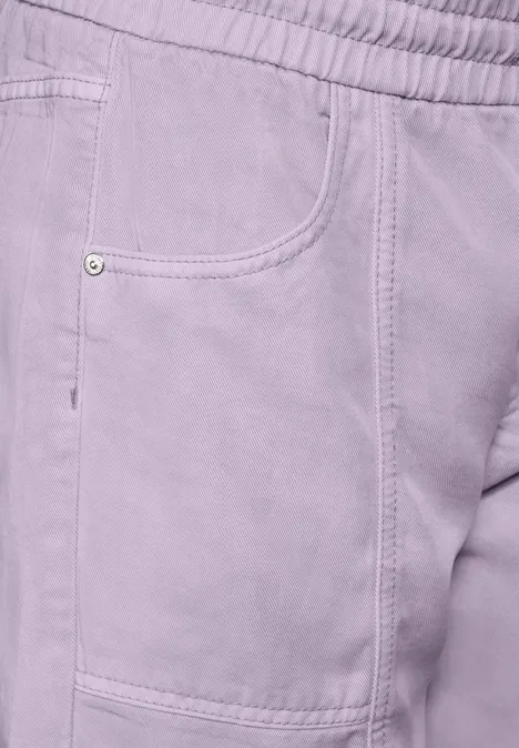 Jeans Shorts Bright Lilac Wash