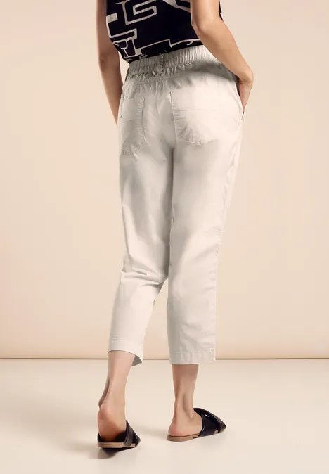 Hose im Loose Fit smooth sand beige