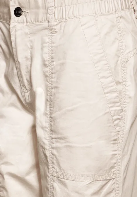 Hose im Loose Fit smooth sand beige
