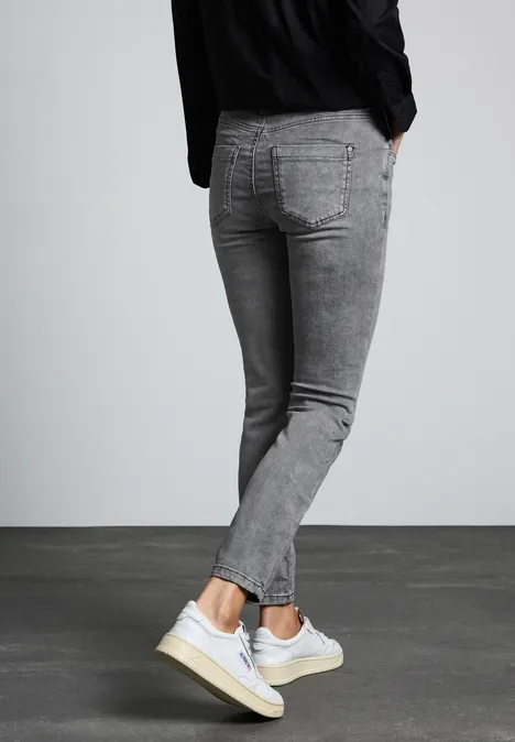 Jeans met slanke pijpen Light Grey Washed