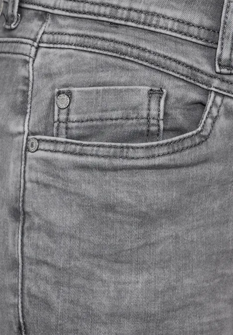 Jeans met slanke pijpen Light Grey Washed