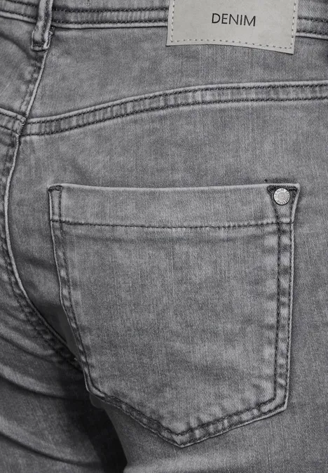 Jeans met slanke pijpen Light Grey Washed